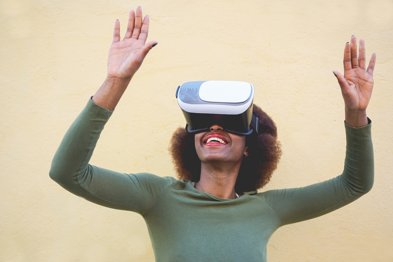 Woman with VR Goggles